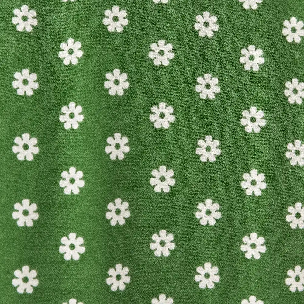 Reformation Green Floral Puff Sleeve Mini Corbin Dress in Hannah - Picture 4 of 10